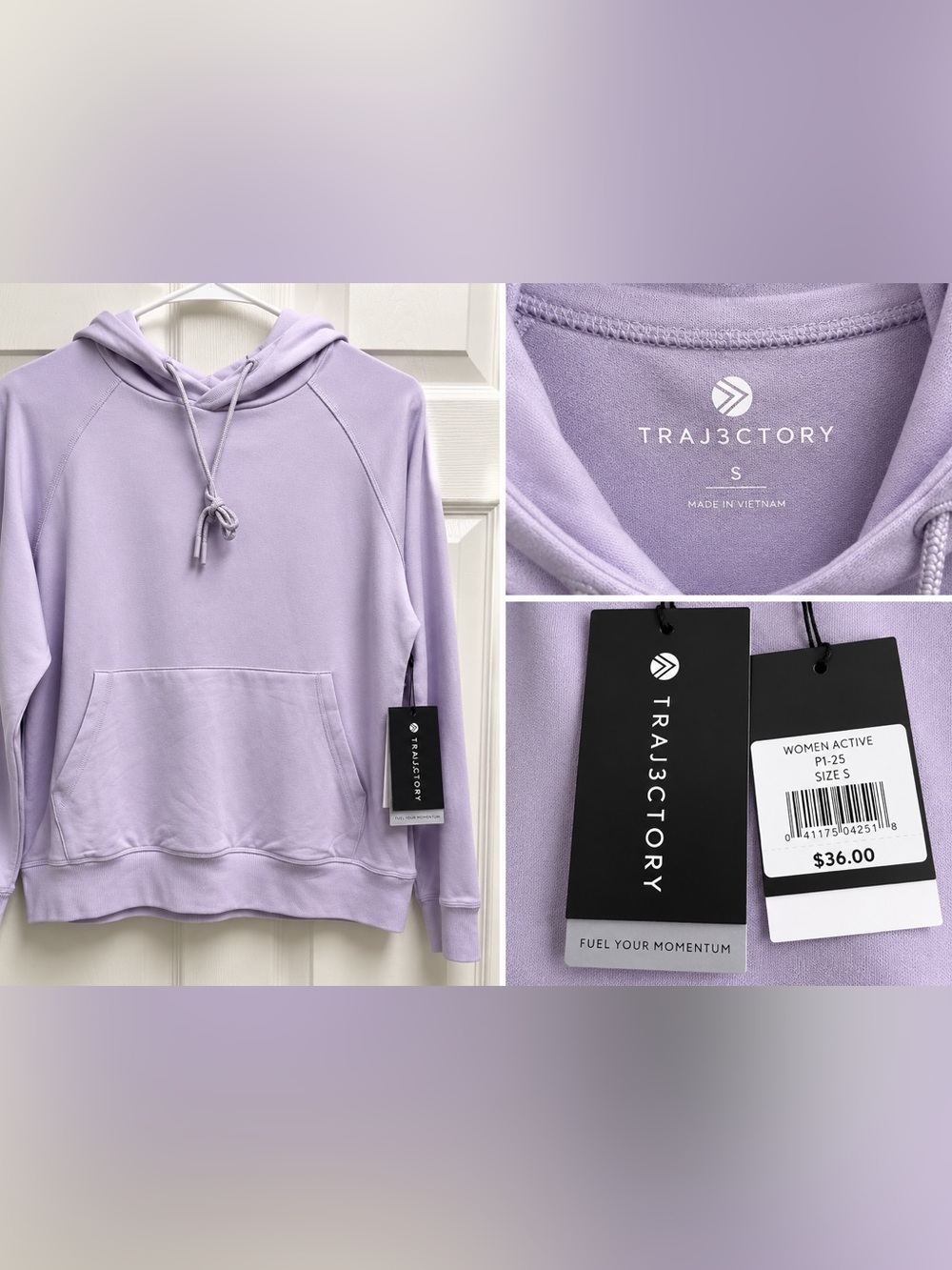 Women's Lavender Scoop-Neck Pullover
